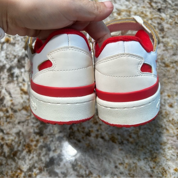 Adidas Forum 84 Low Women's Sneaker Shoes Size 7 GX4518 Red and White - Picture 5 of 11